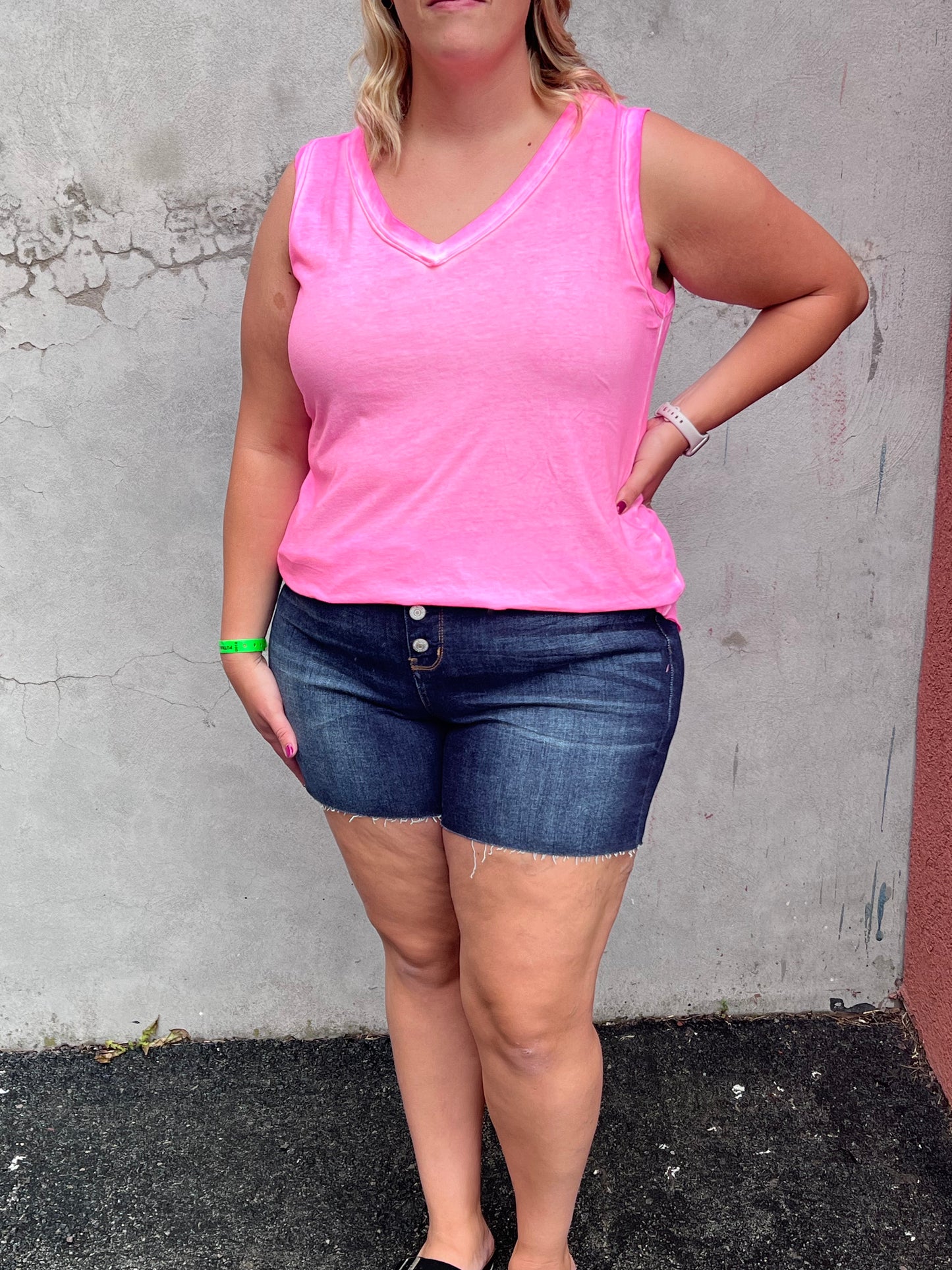 The Zora Curvy Tank Top