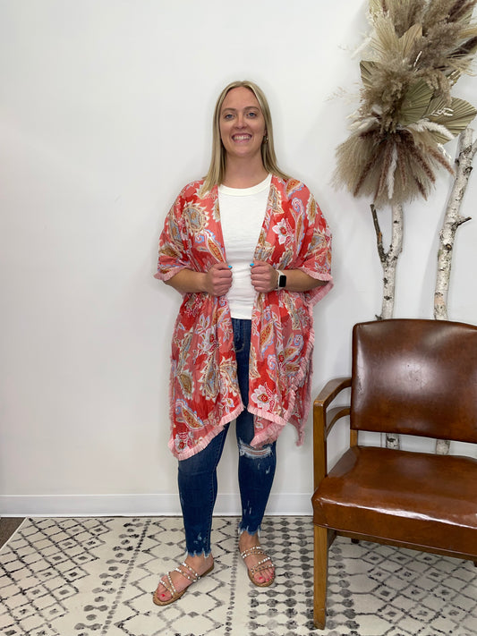 The Avis Curvy Kimono