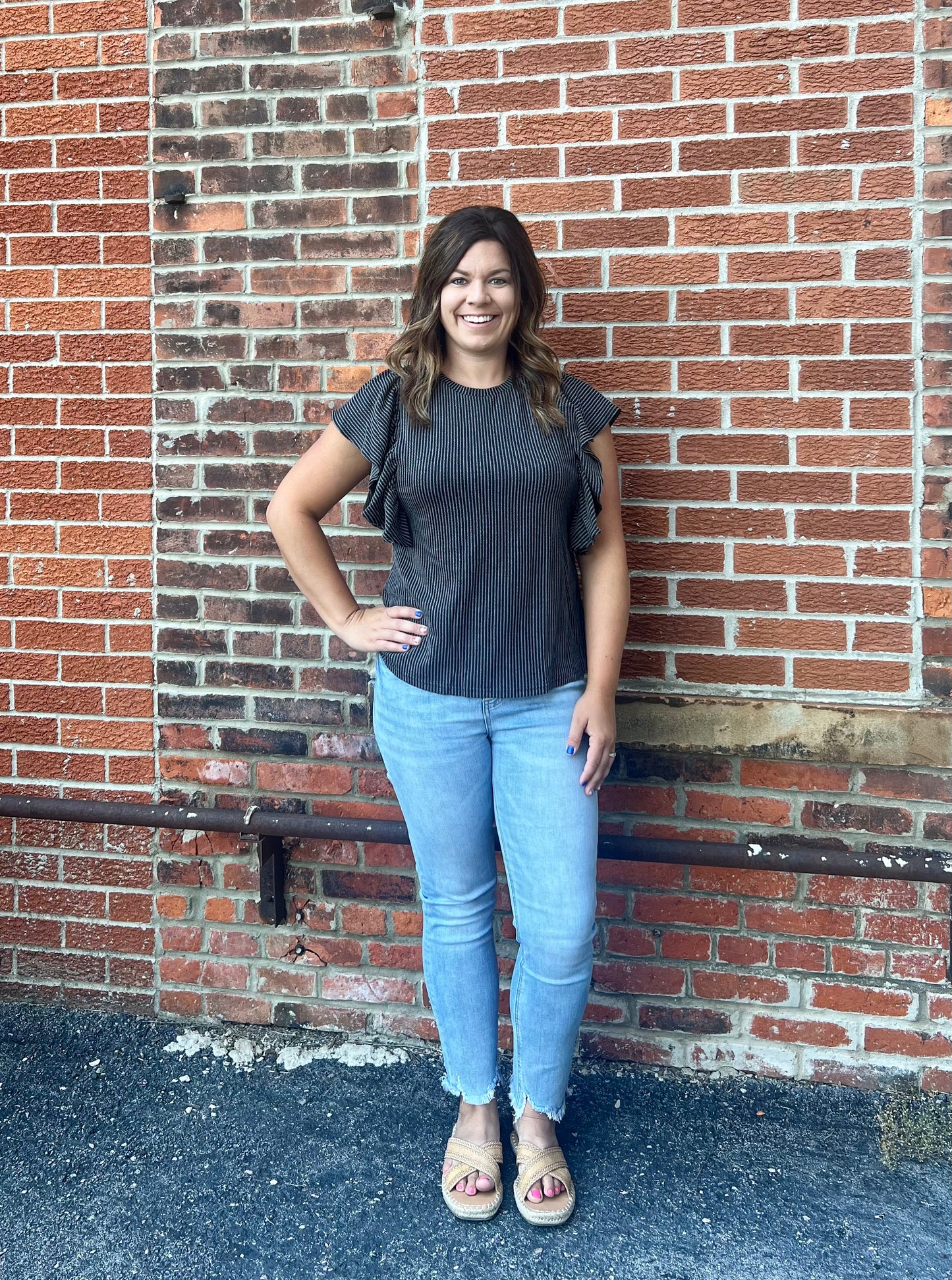 The Geri Flutter Sleeve Top