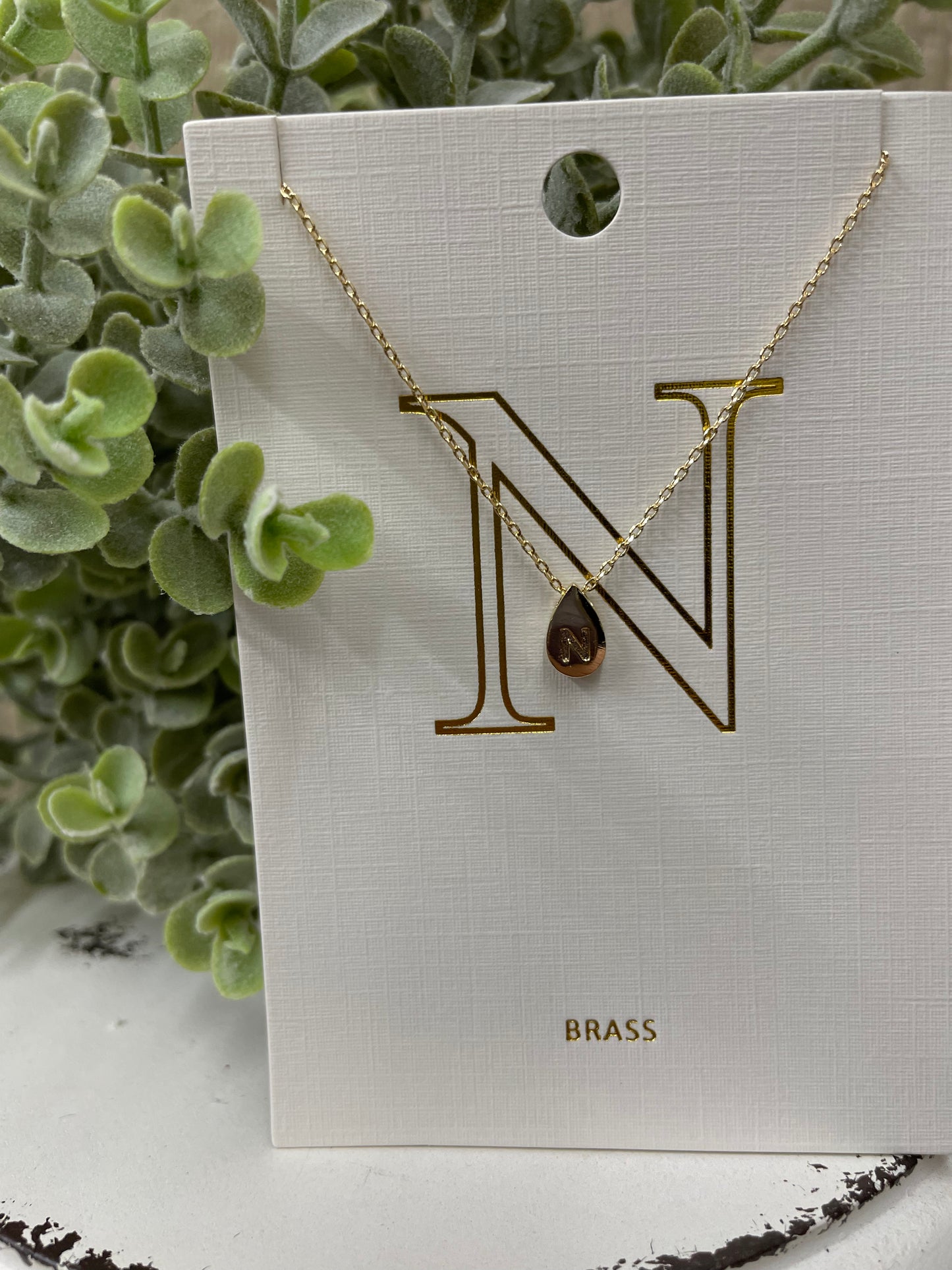 The Teardrop Initial Necklace