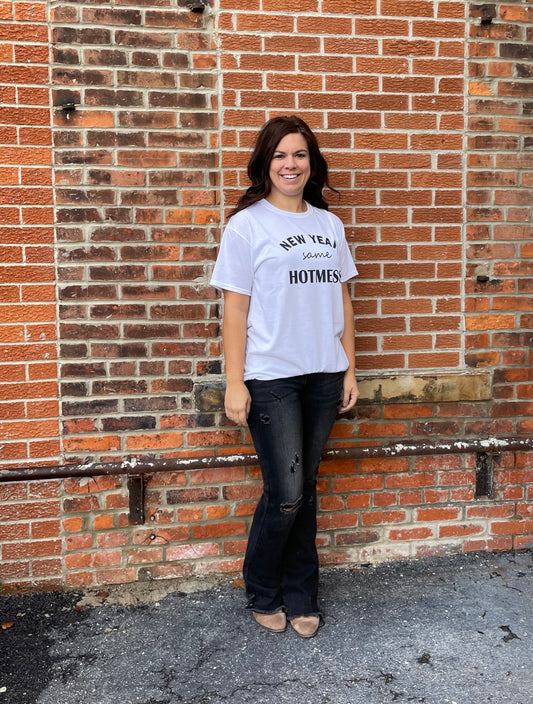 “New Year Same Hot Mess” Graphic Tee