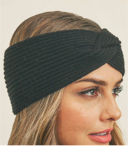 Knit Twist Winter Headband