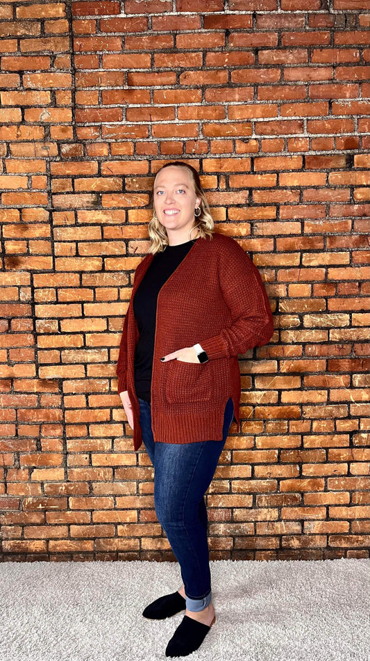 The Kalista Rust Cardigan