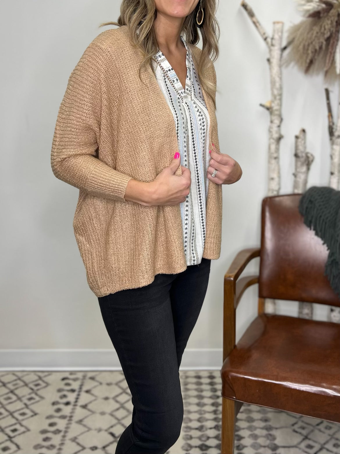 The Milo Open Front Knit Cardigan