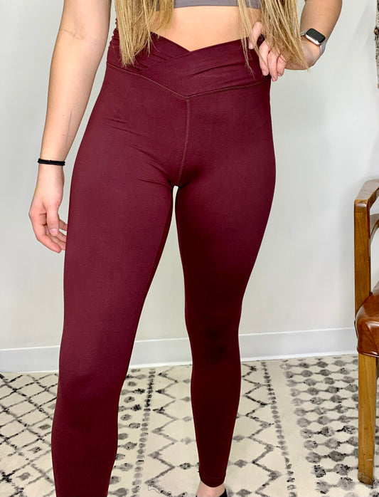 The Burgundy Buttery Soft Leggings