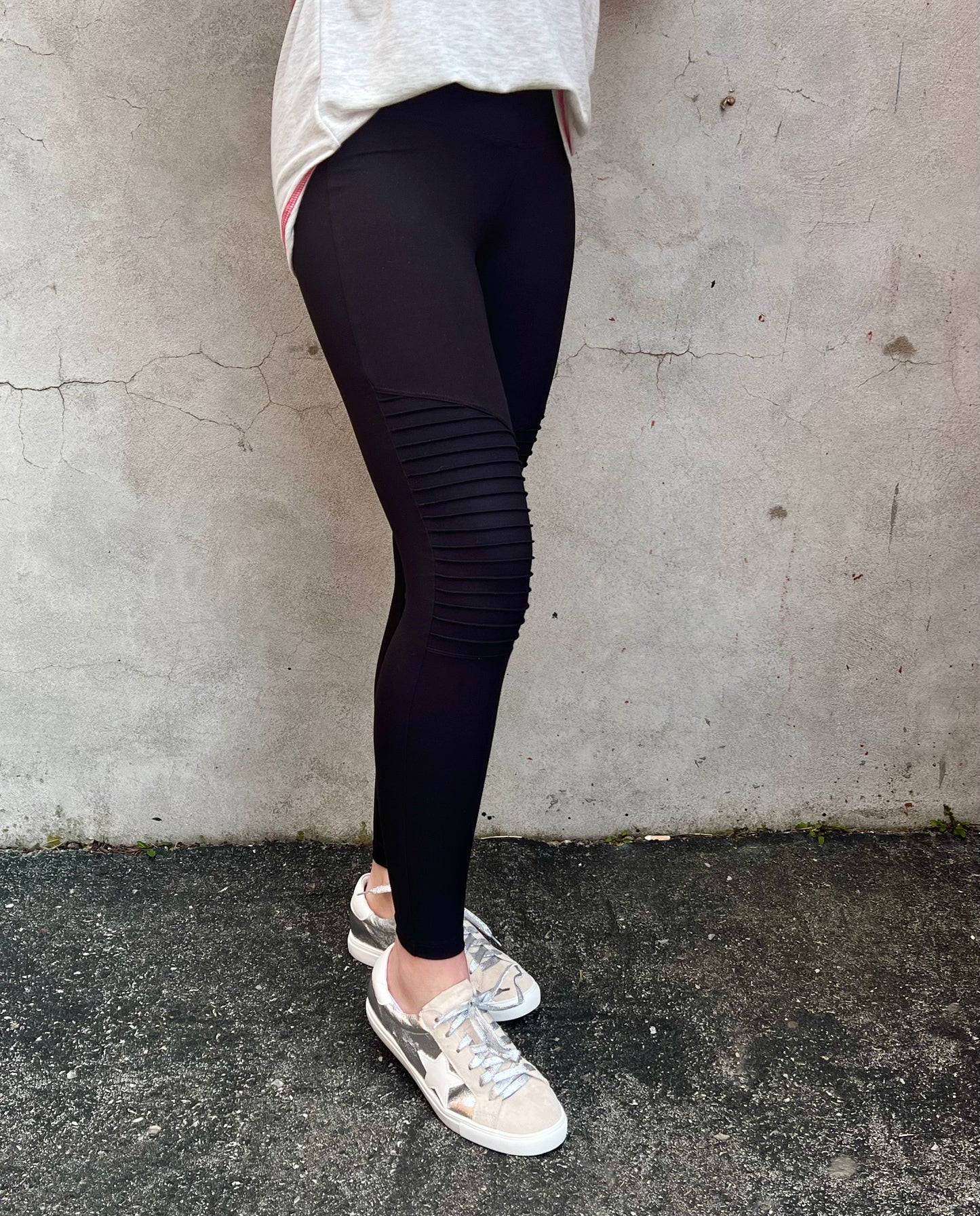 The Londra Moto Leggings