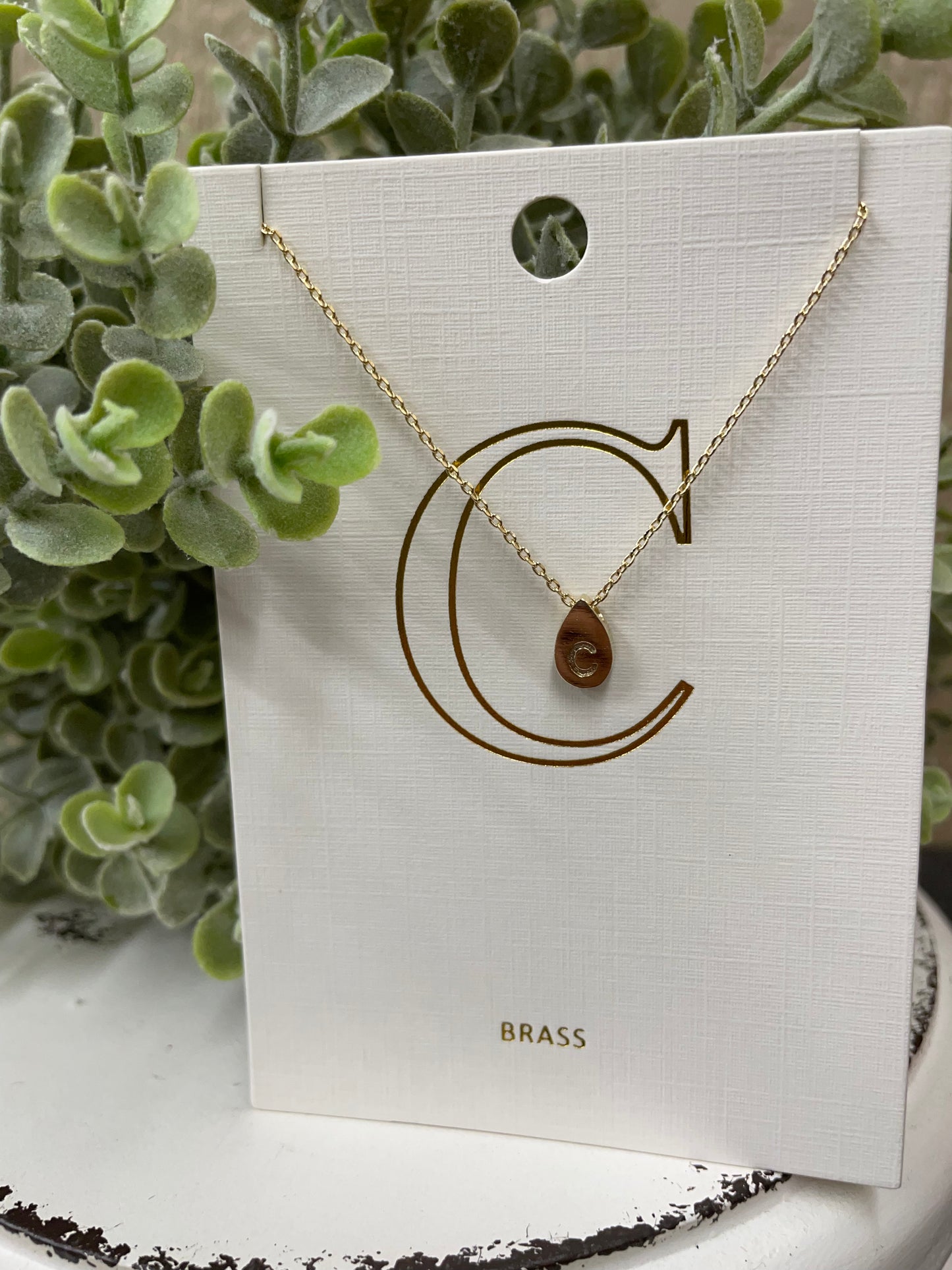The Teardrop Initial Necklace