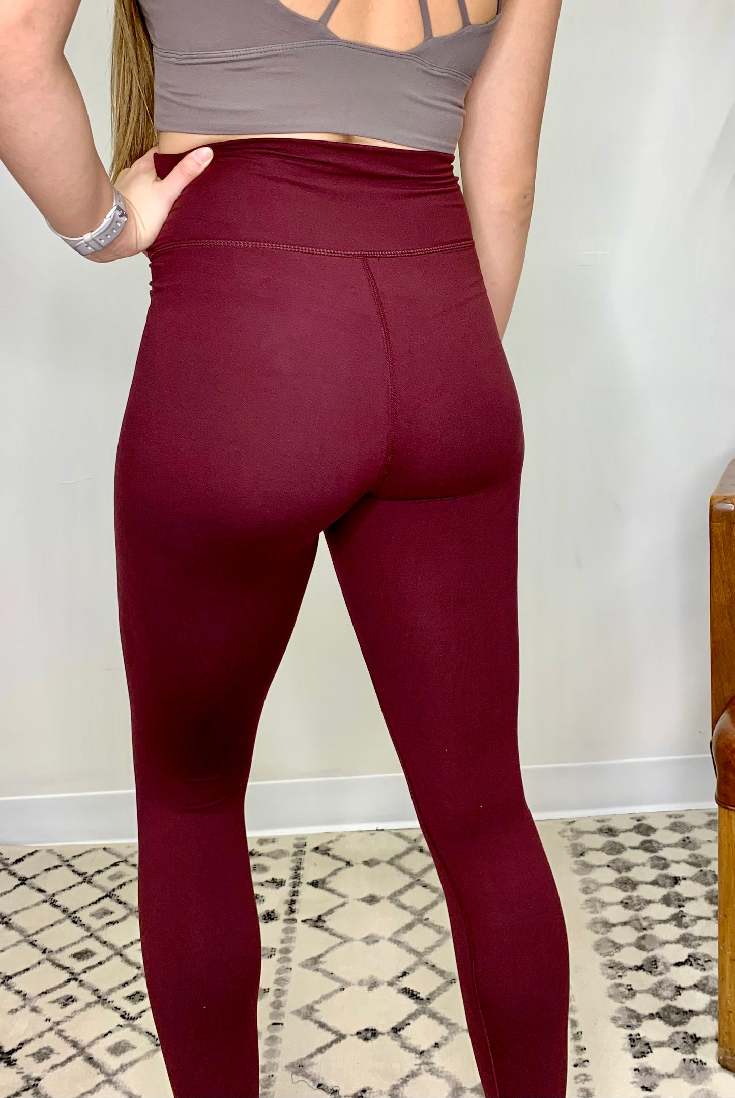The Burgundy Buttery Soft Leggings
