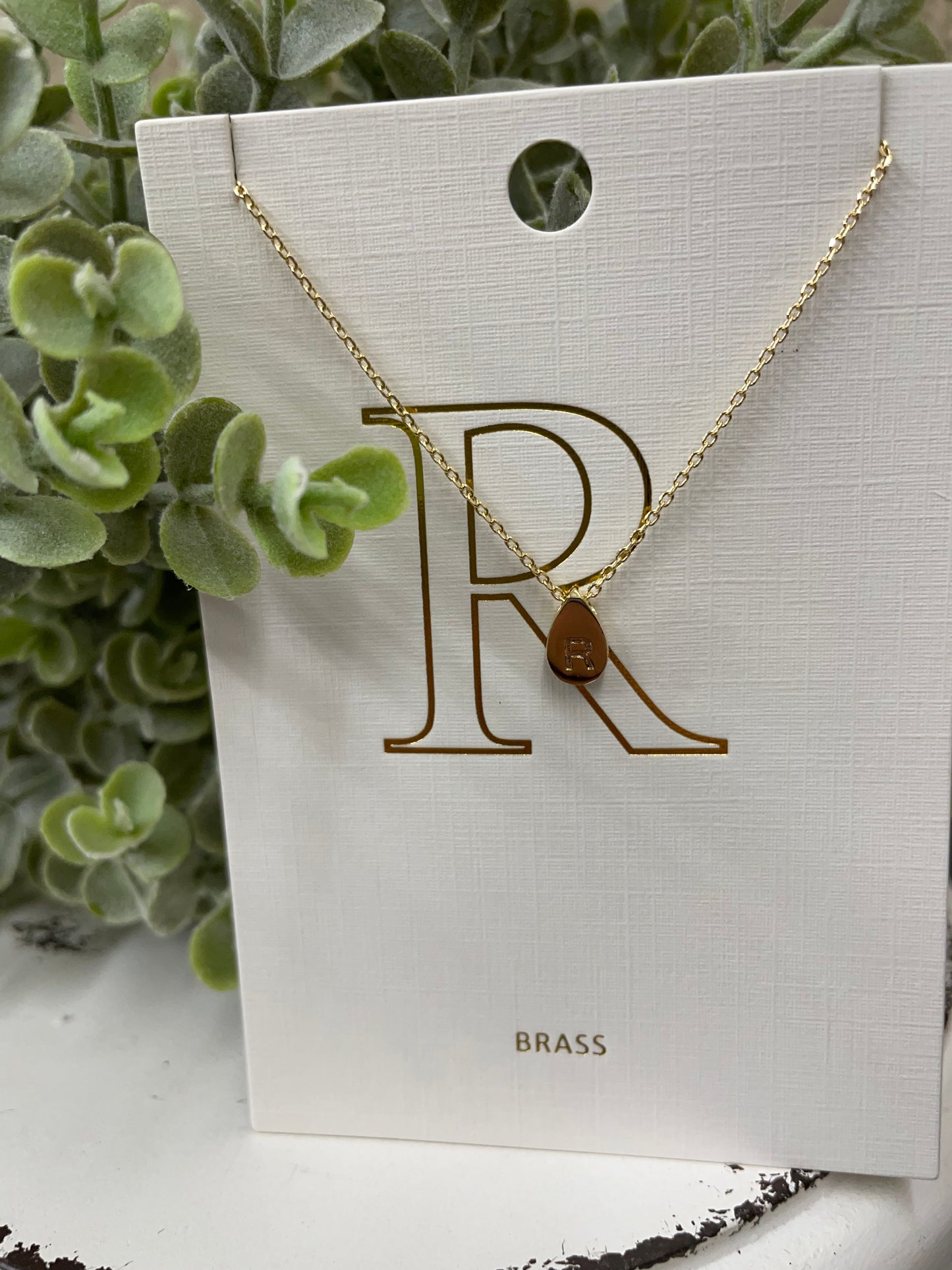 The Teardrop Initial Necklace