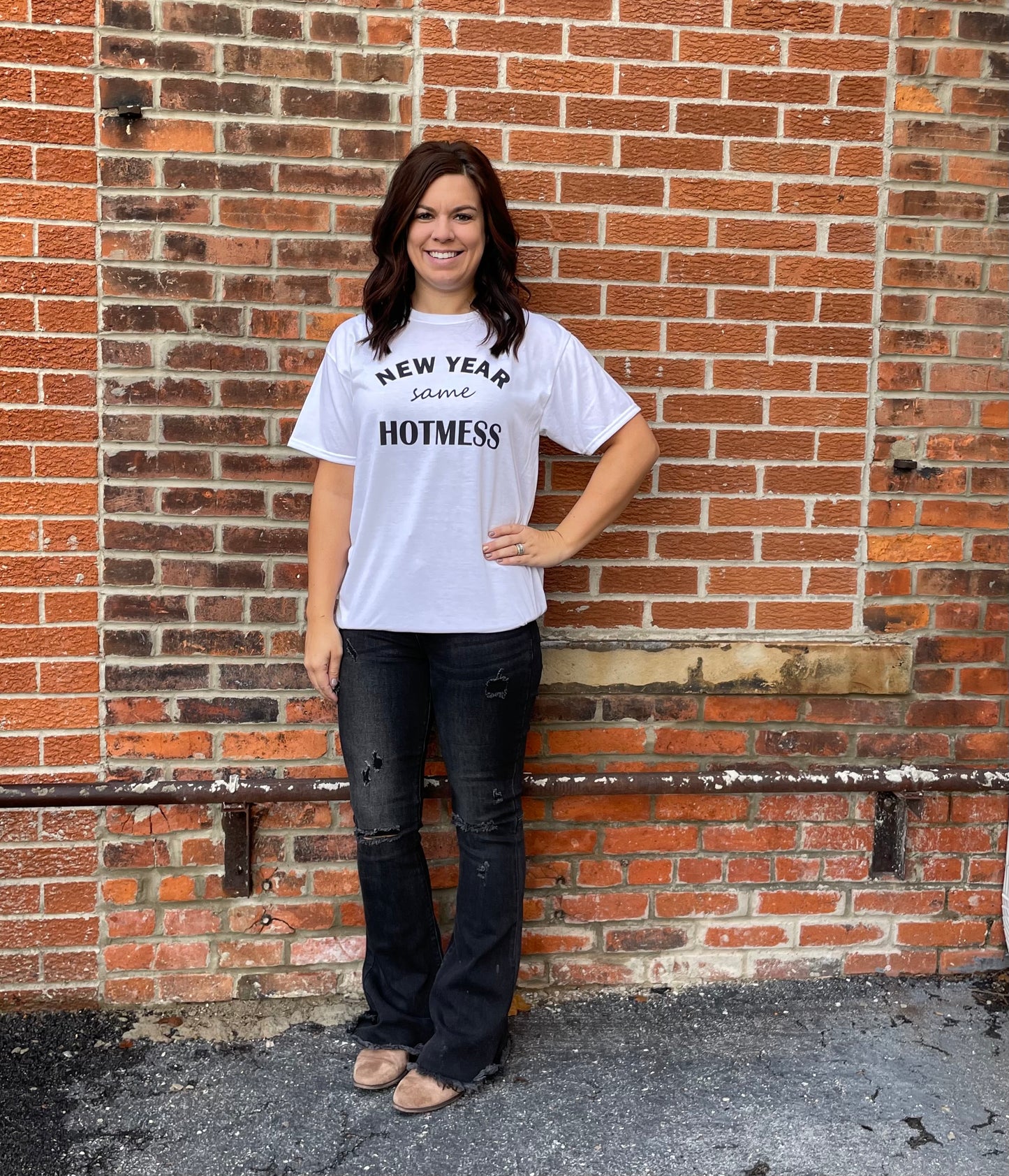 “New Year Same Hot Mess” Graphic Tee