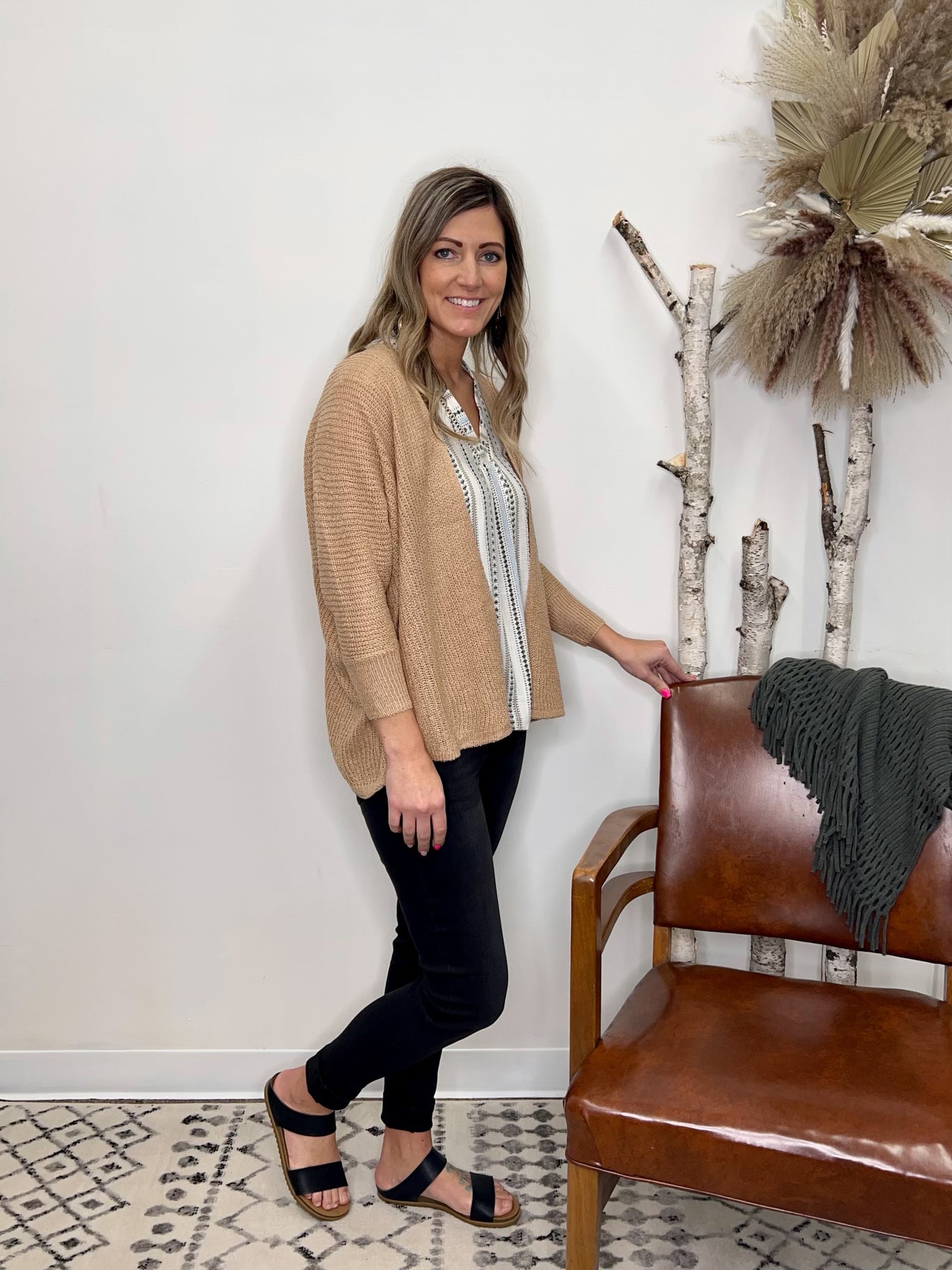 The Milo Open Front Knit Cardigan