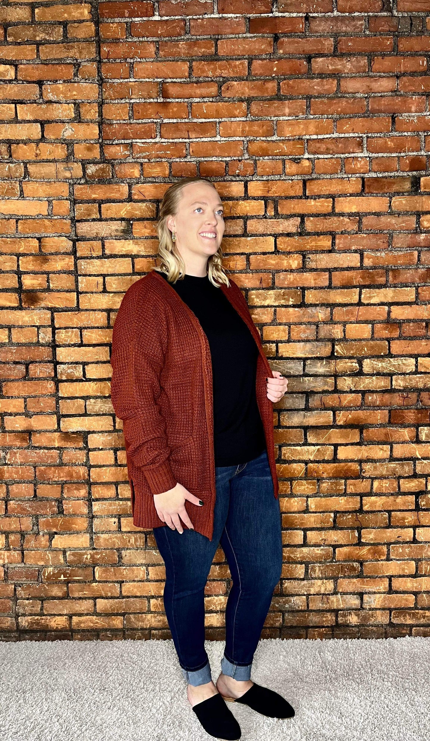 The Kalista Rust Cardigan