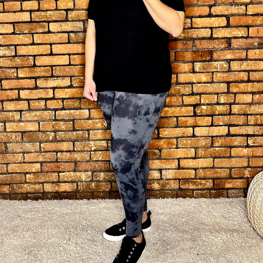 Curvy Tie-Dye High-Waisted Leggings