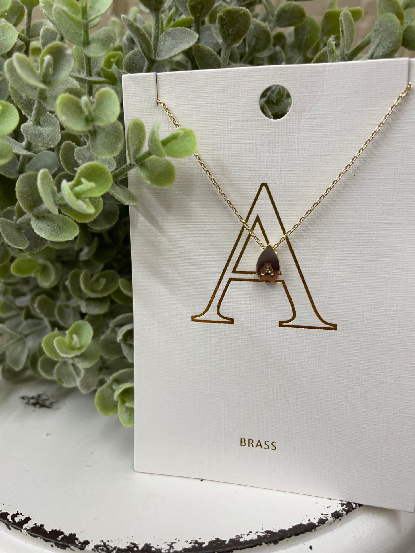 The Teardrop Initial Necklace