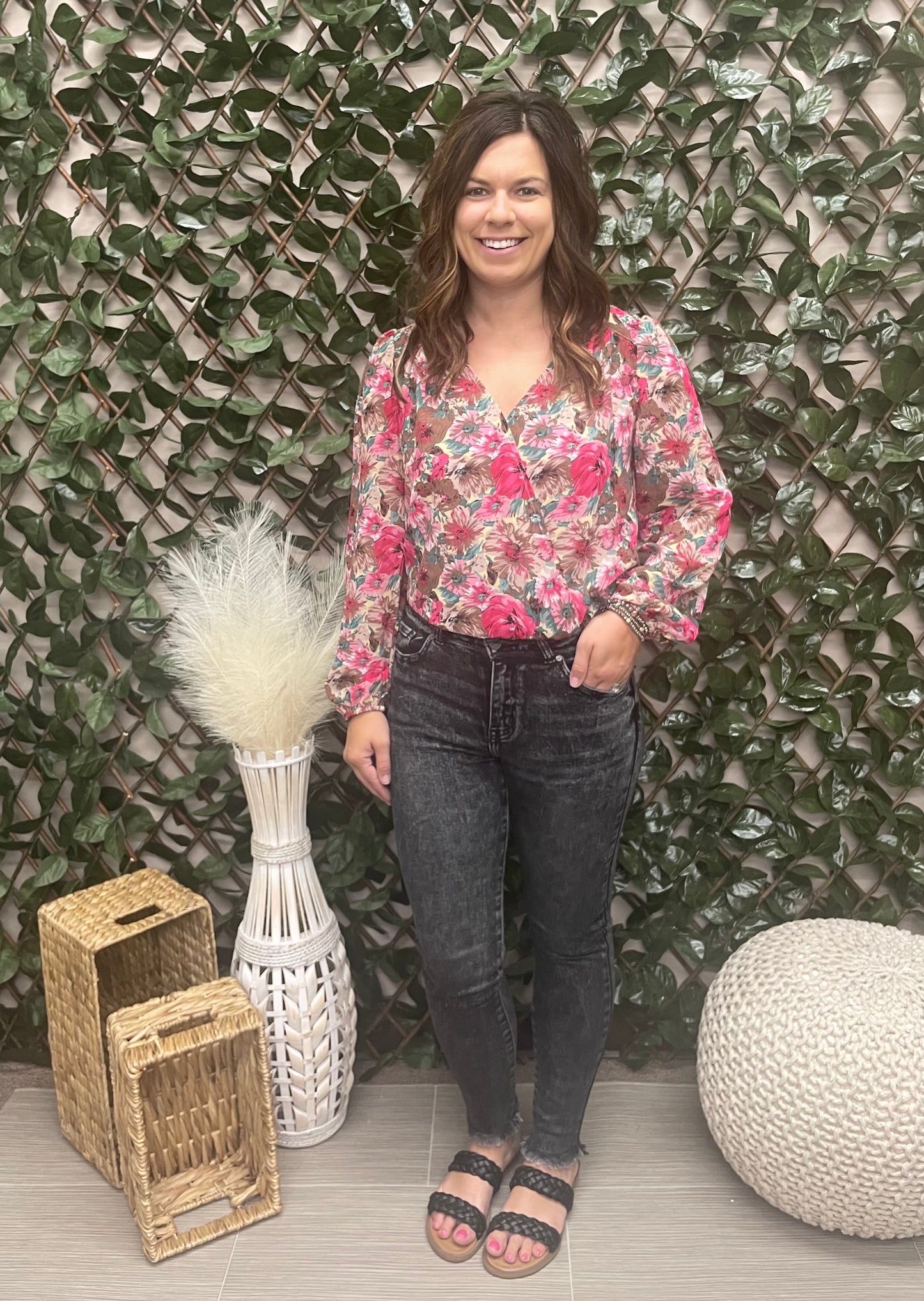 The Floral Printed Bodysuit