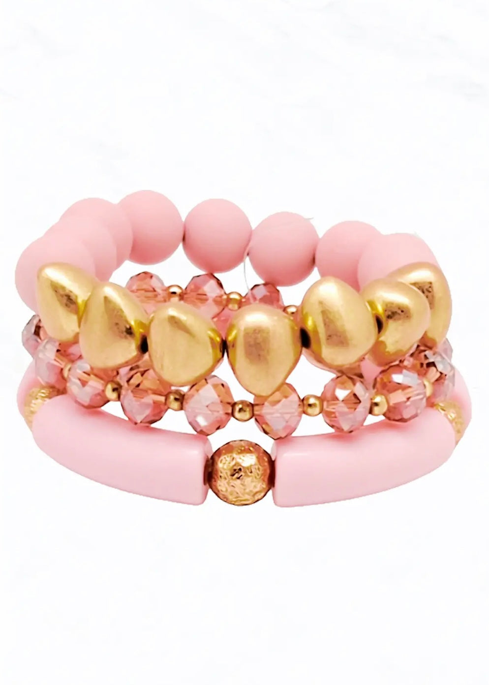 Wooden 3 Piece Bracelet Set