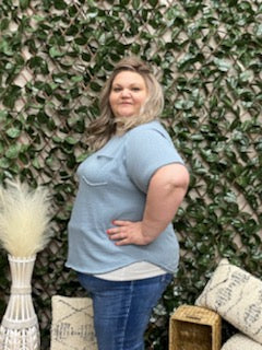 The Mina Curvy Pocket Layering Tee