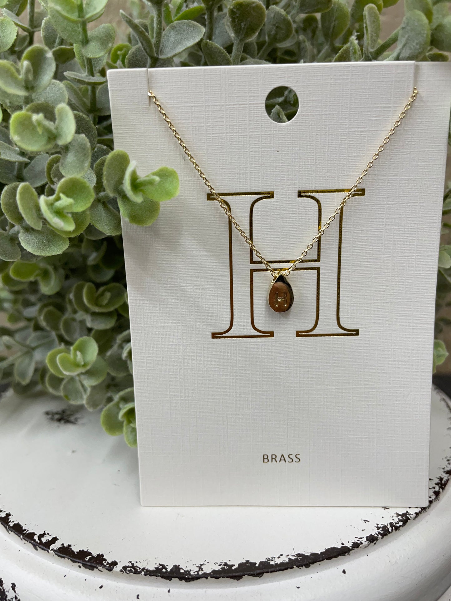 The Teardrop Initial Necklace