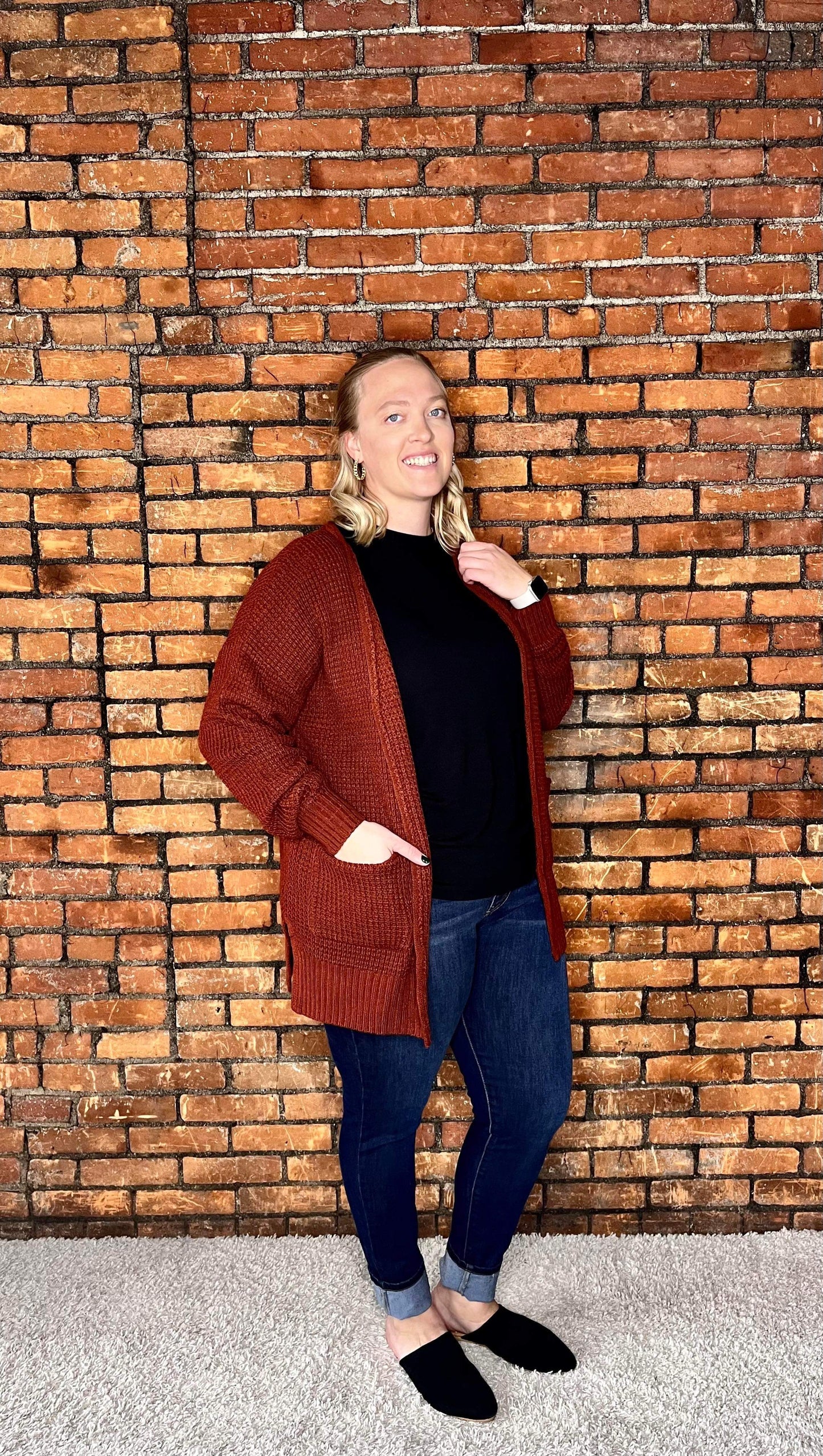 The Kalista Rust Cardigan