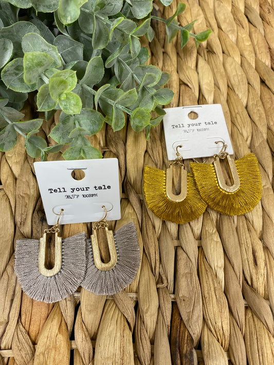 The Drop Down Fringe Earring