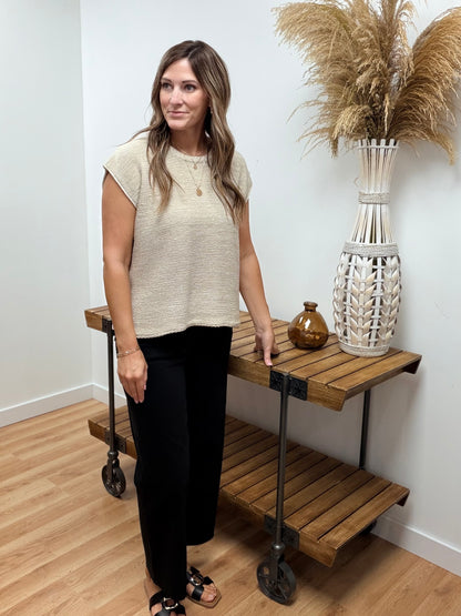 The Kasen Sleeveless Drop Shoulder Top