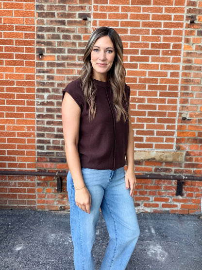 The Jensen Front Ripped Knit Top
