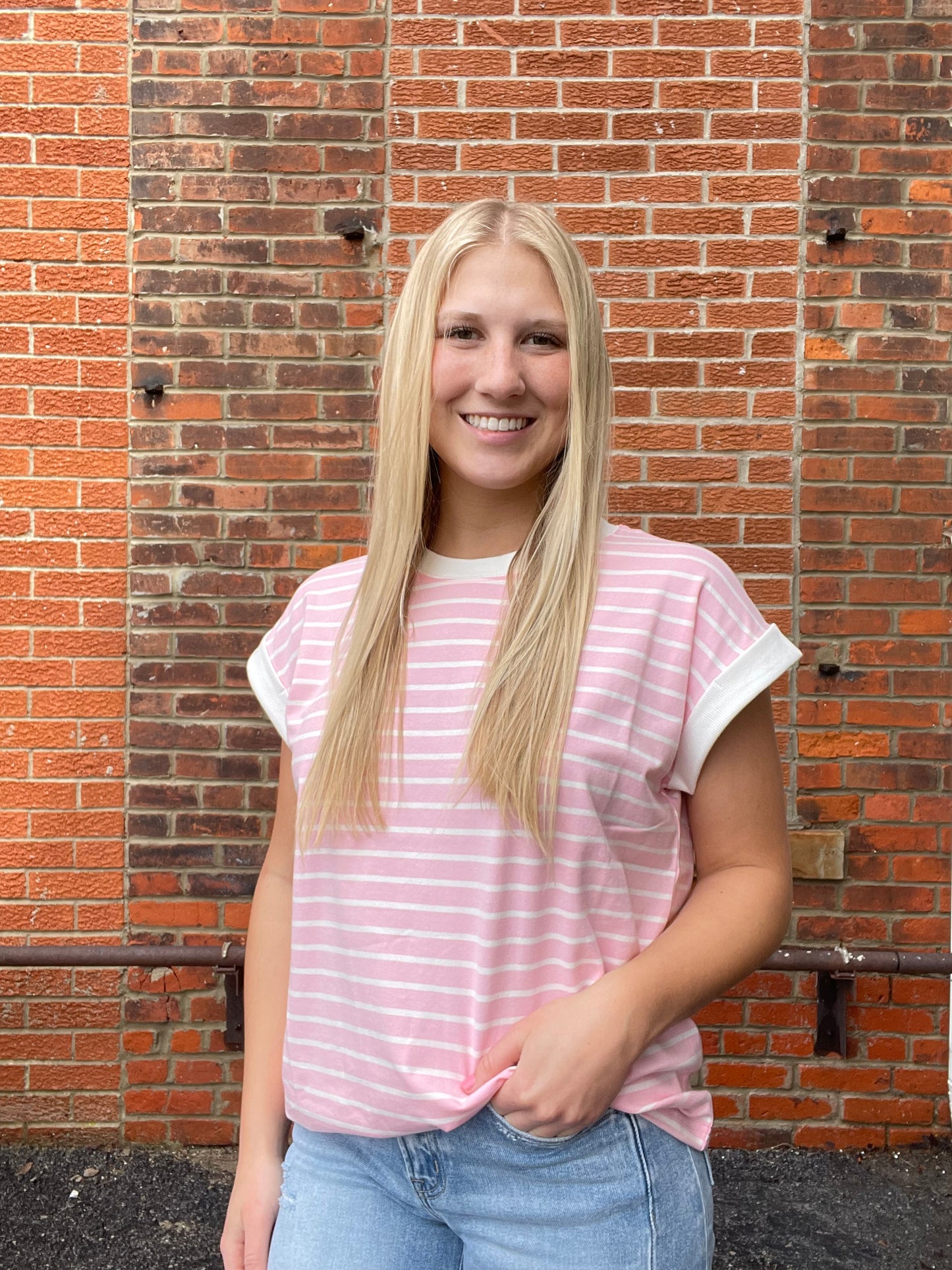 The Packton Contrast Striped Top