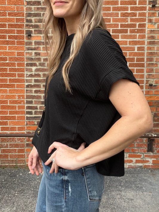 The Marybell Ribbed Tee