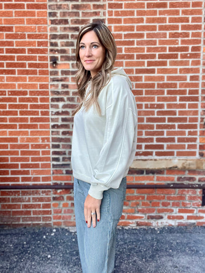 The Hollis Sand Beige Hoodie