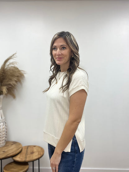 The Isra Short Sleeve Knit Top