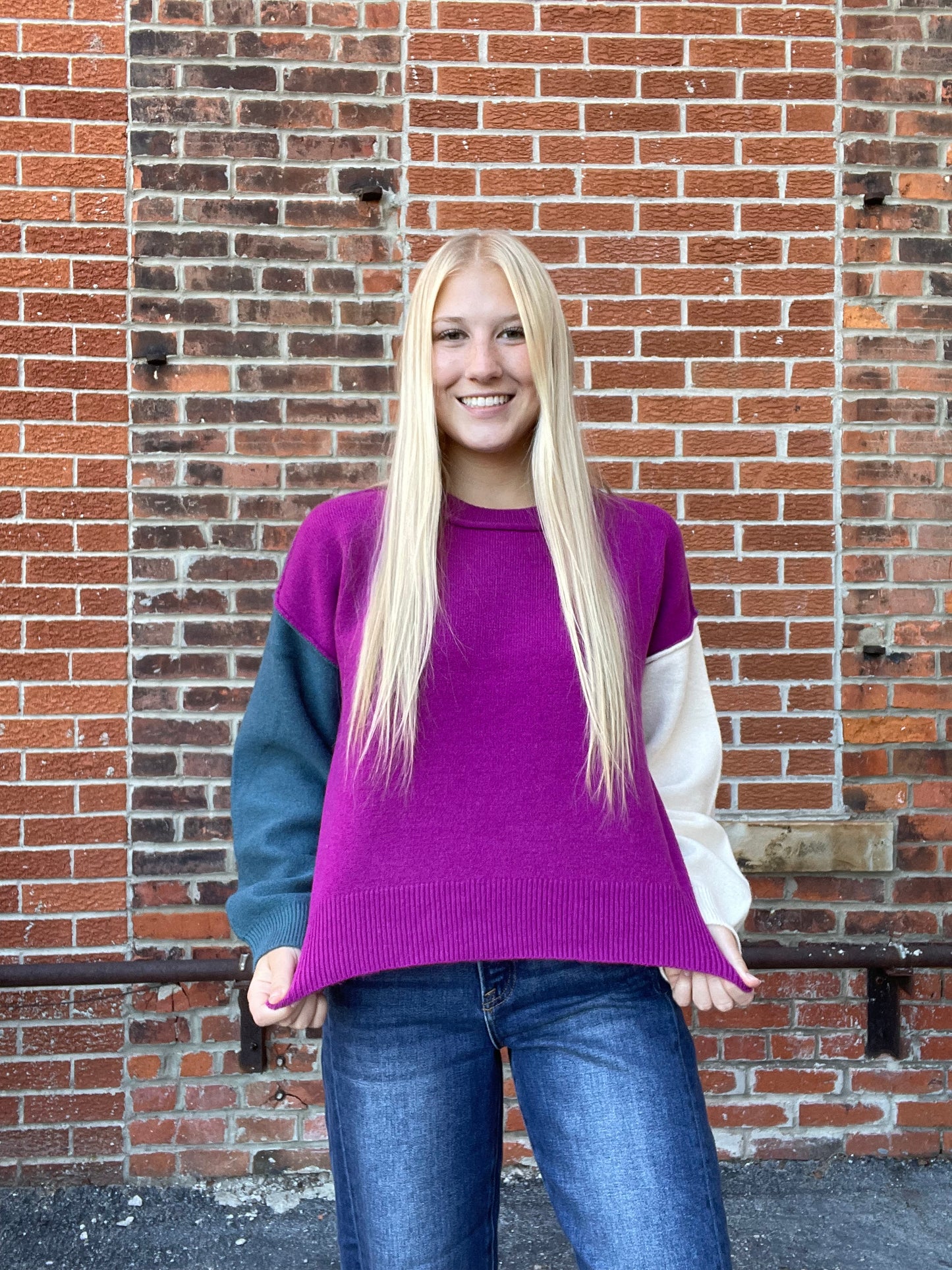 The Nala Multi Color Long Sleeve Sweater