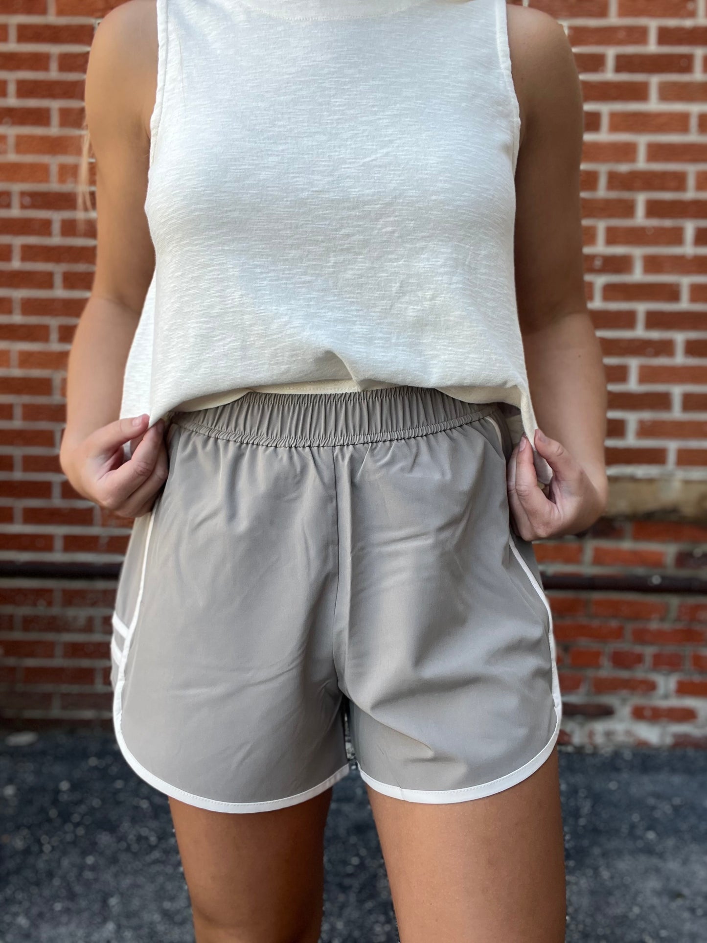 The Quinn Sporty Stripe Shorts