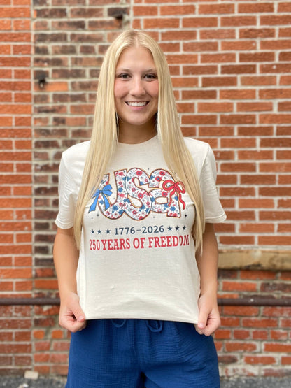 The American Floral USA Tee