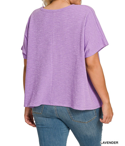 The Lara Curvy Drop Shoulder Short Sleeve