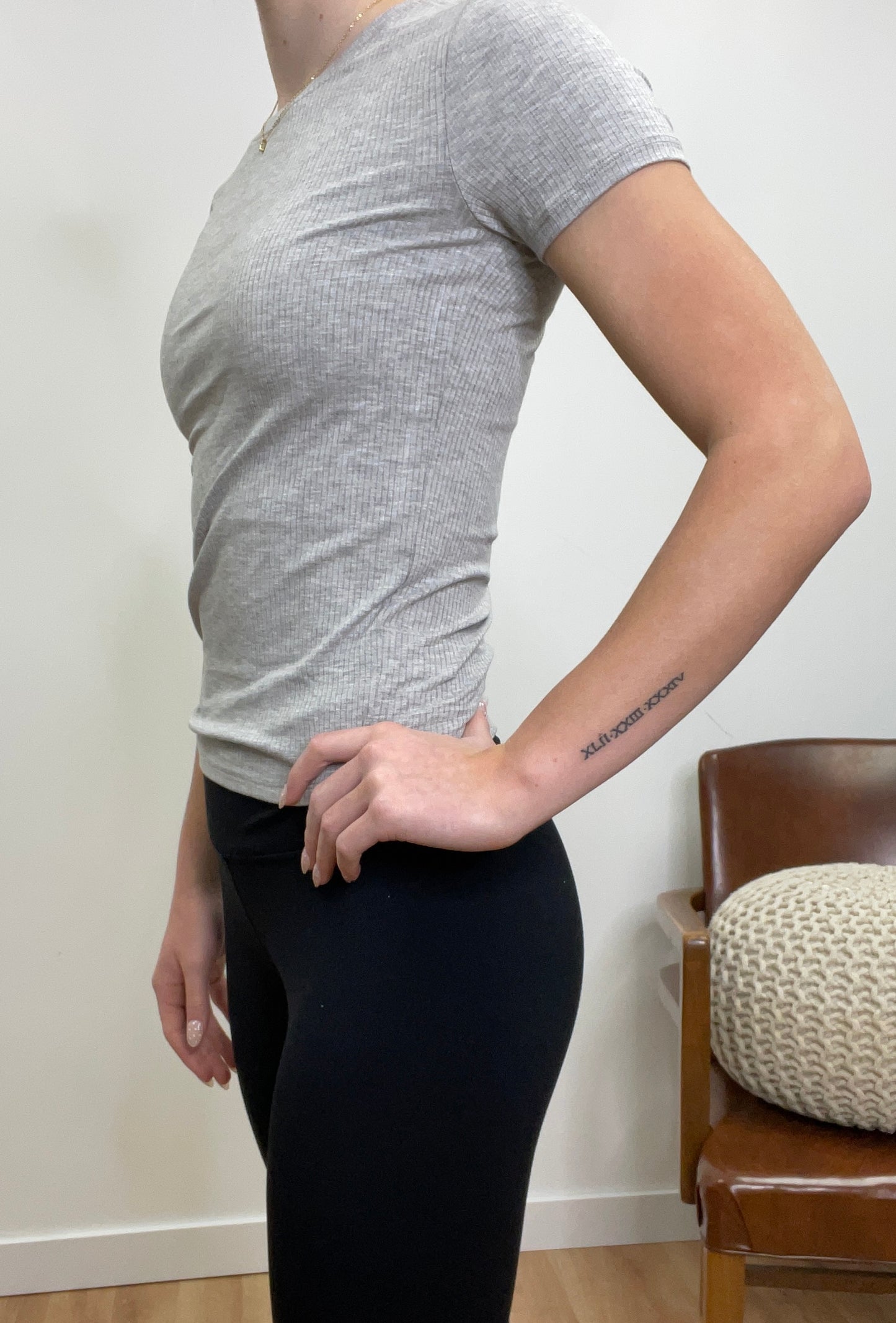 The Sable Simple Ribbed Top