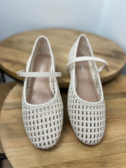 The Delha Woven Ballet Flat