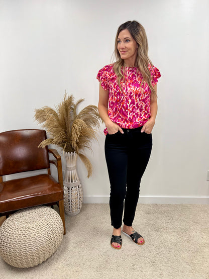 The Shelley Vibrant Printed Blouse