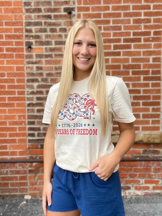 The American Floral USA Tee