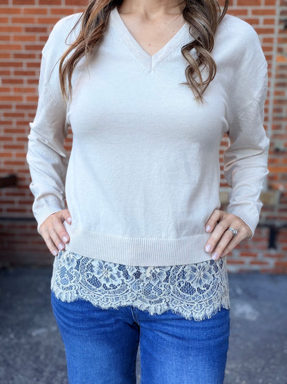 The Bernadine V-Neck Long Sleeve Top