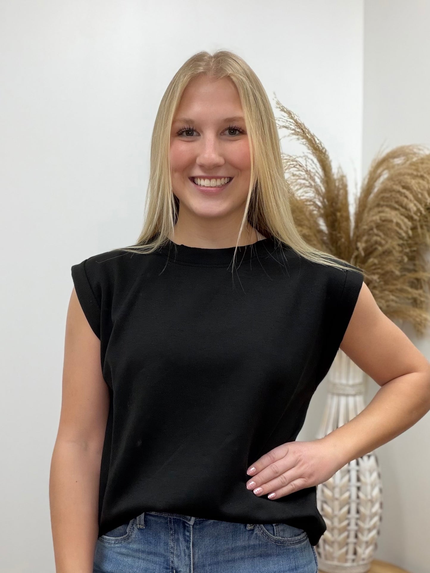 The Kennah Sleeveless Scuba Casual Top