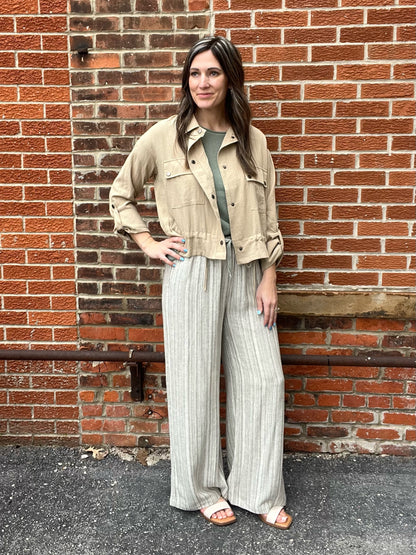 The Winslow Sage Green Knit Sweater Tee