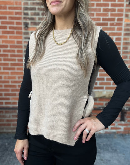 The Casen Side Tie Vest
