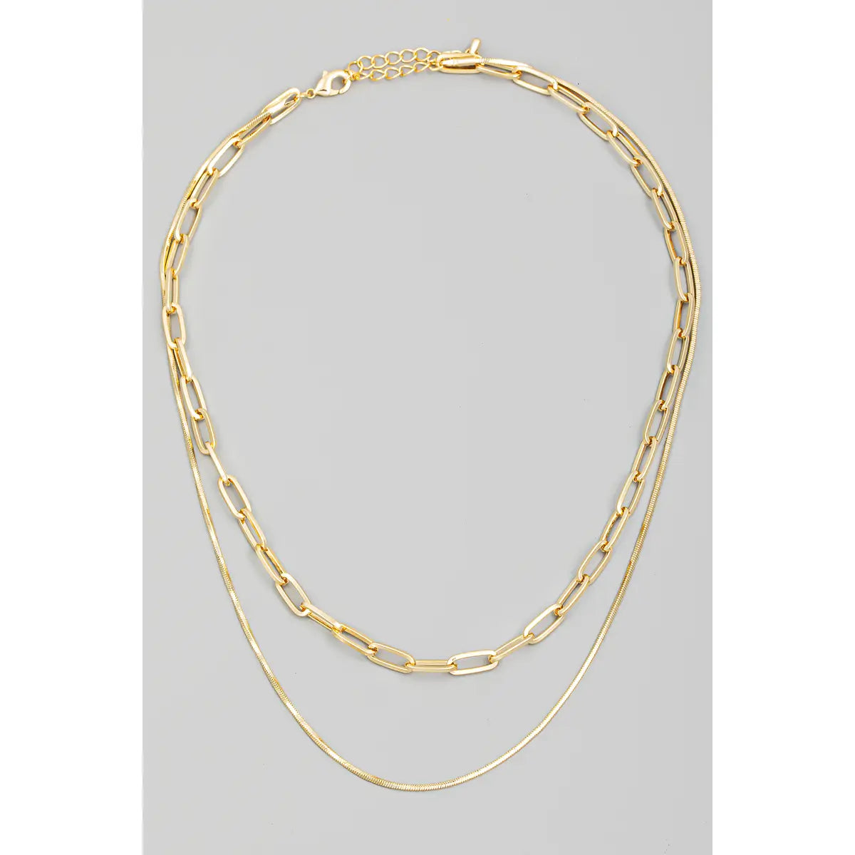 Double Chain Gold Necklace