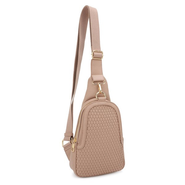 Gemma Woven Sling Bag