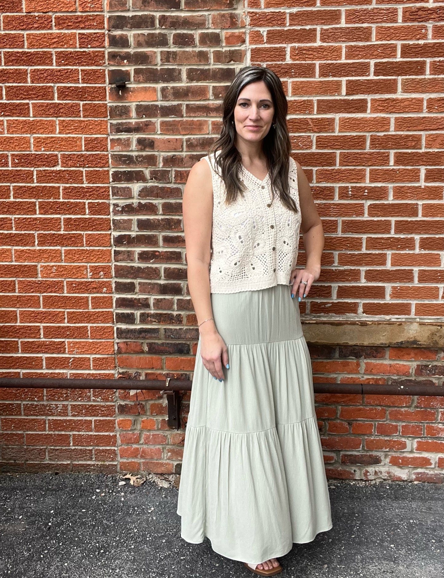 The Maven Tiered Maxi Shirt