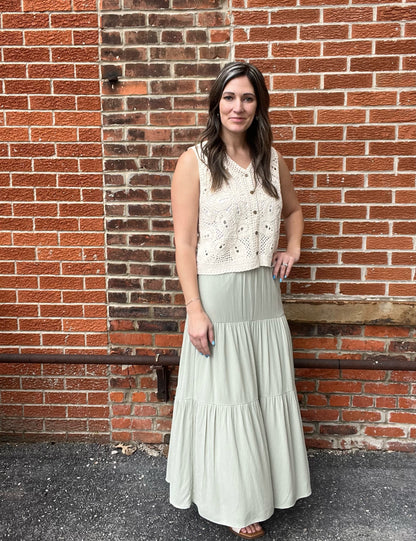 The Maven Tiered Maxi Shirt