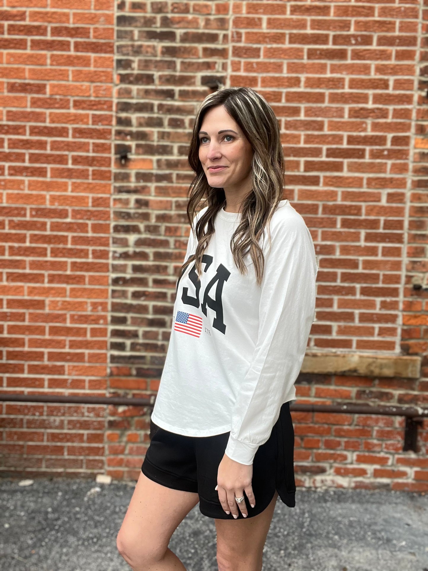 The Patriot USA Graphic Long Sleeve Top