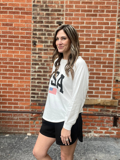 The Patriot USA Graphic Long Sleeve Top