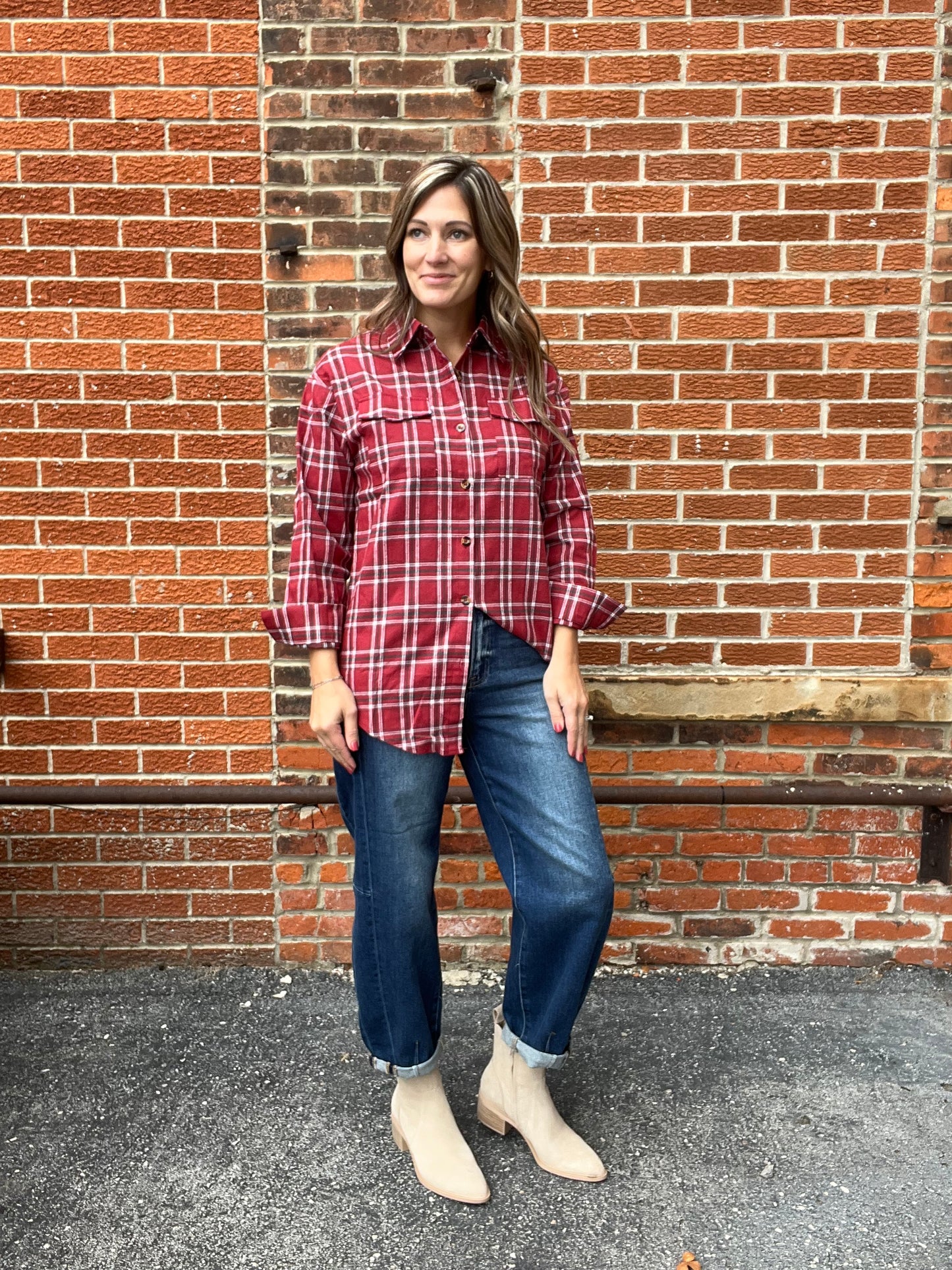 The Kelyn Red Plaid Flannel