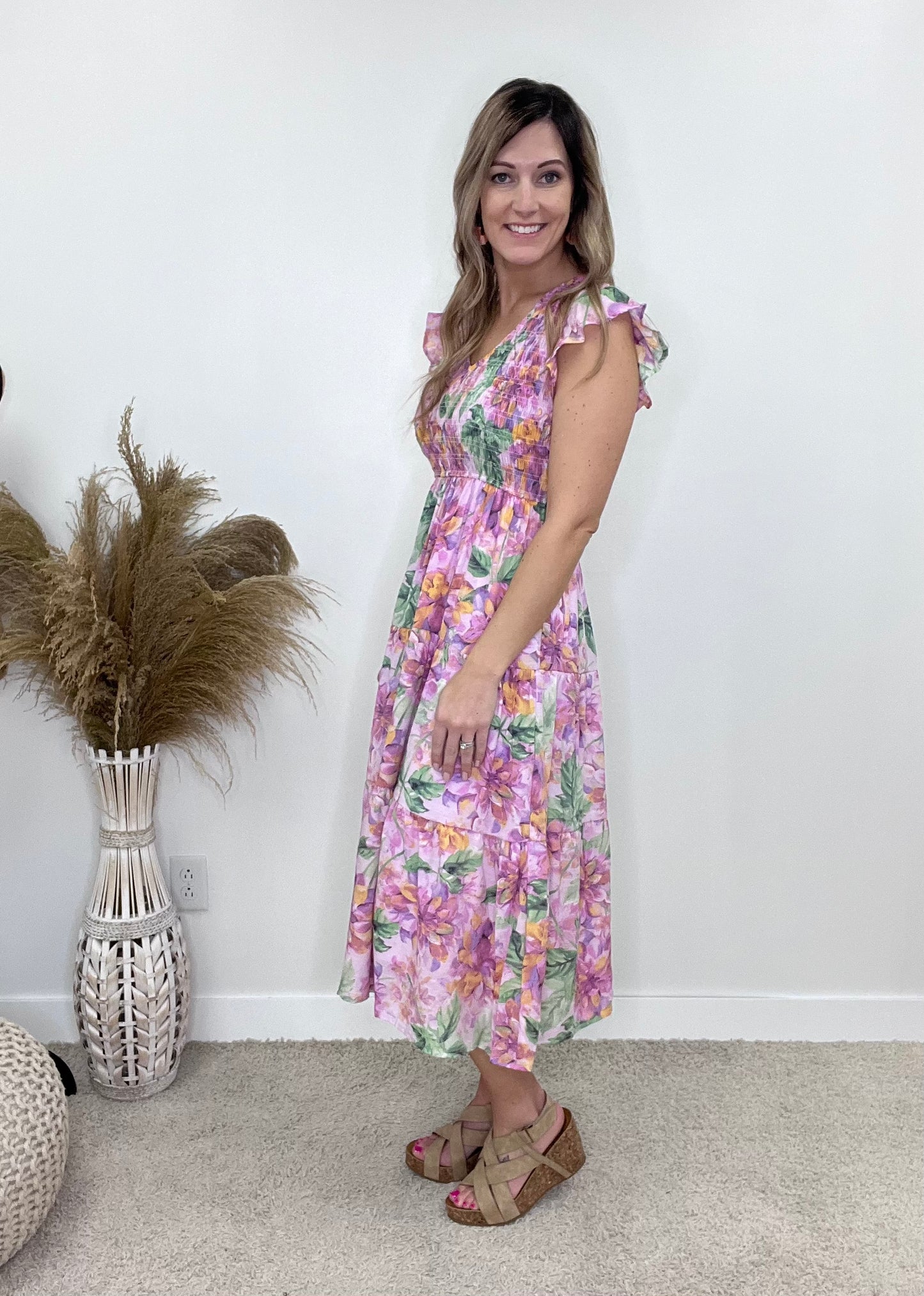 The Yaneli Smocked Floral Dress